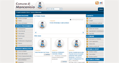 Desktop Screenshot of comune.moncenisio.to.it