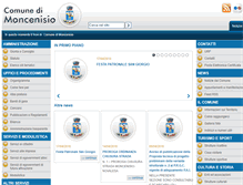 Tablet Screenshot of comune.moncenisio.to.it